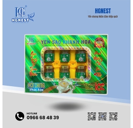 Yến sào Khánh Hòa HGnest chưng Nhân sâm 33% Lọ 70ml (Hộp quà)