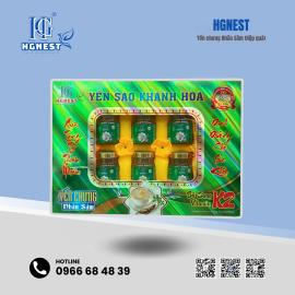 Yến sào Khánh Hòa HGnest chưng Nhân sâm 33% Lọ 70ml (Hộp quà)